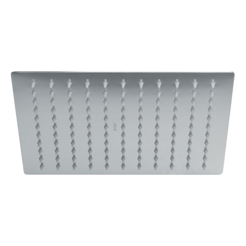 Regadera acero inoxidable, 10", sin brazo, cromado, Riviera