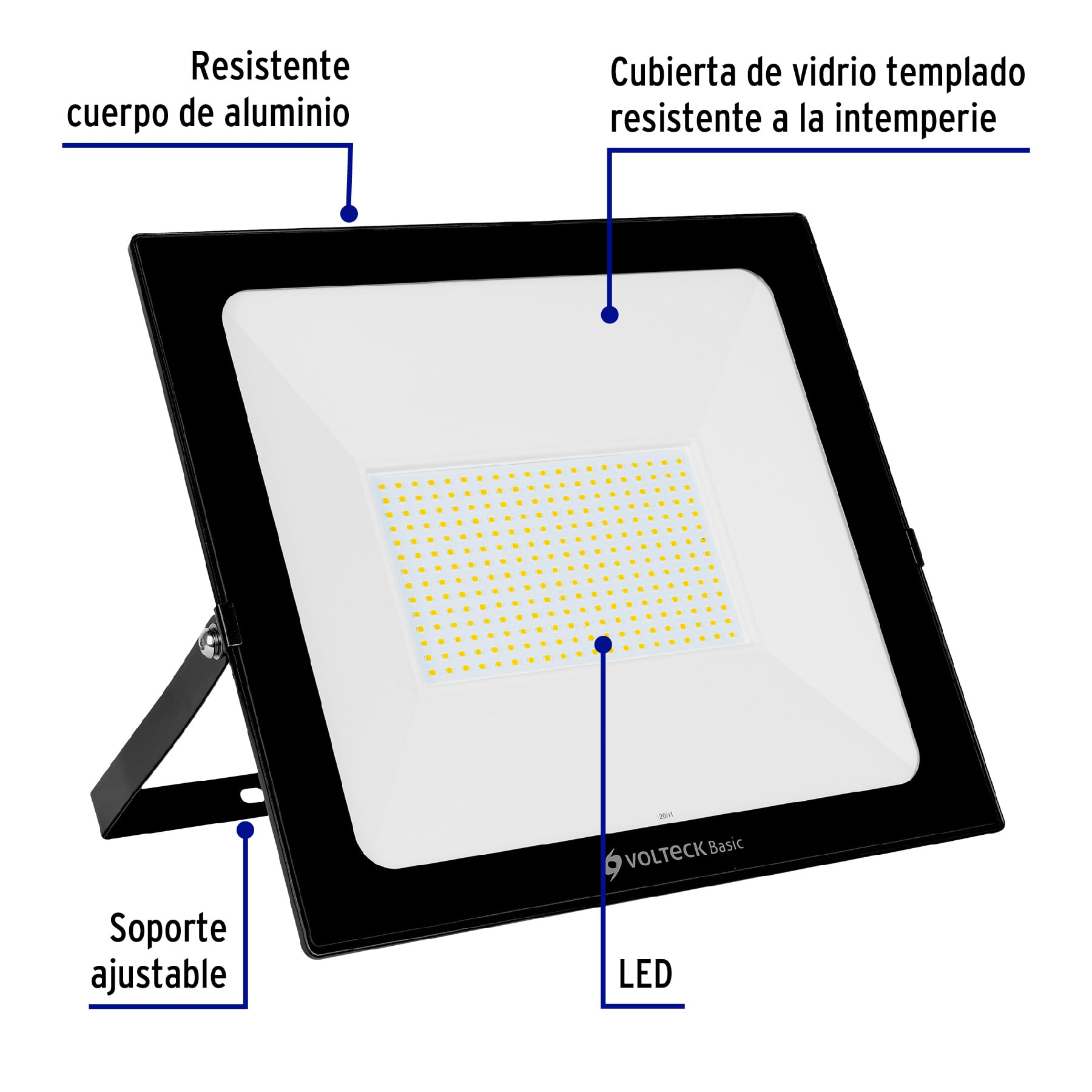 Reflector ultra delgado de LED, 200 W