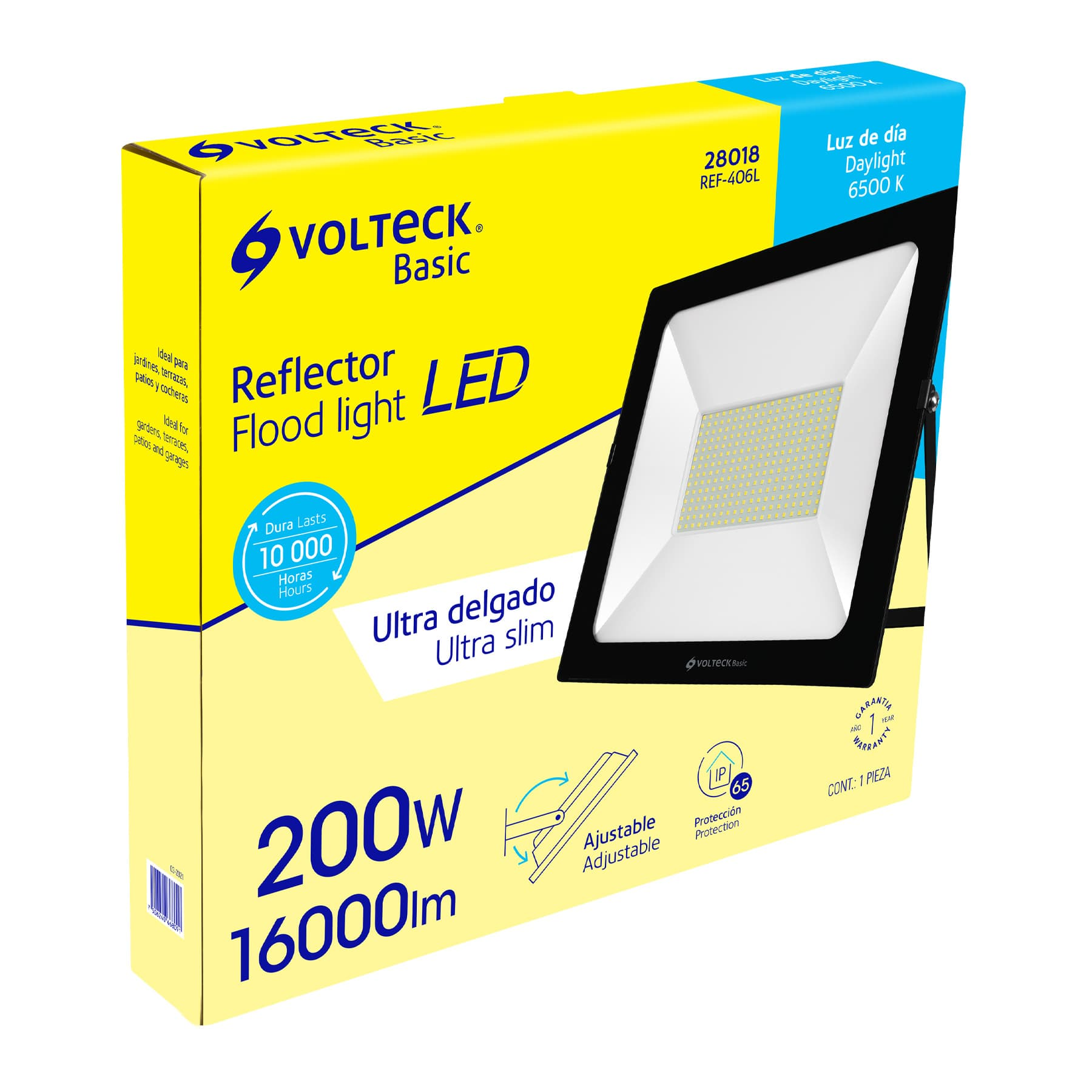Reflector ultra delgado de LED, 200 W