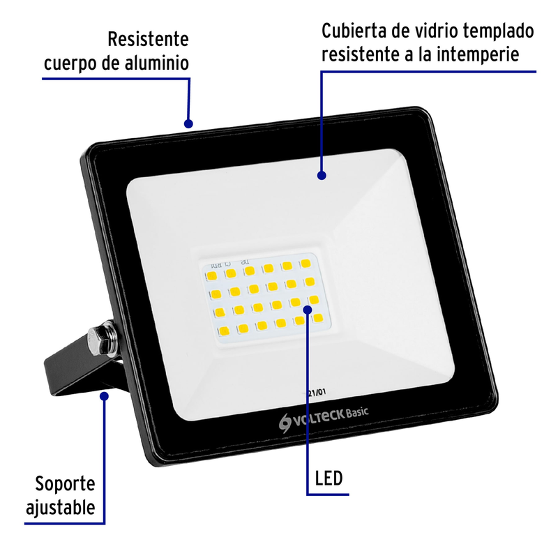 Reflector ultra delgado de LED, 20 W