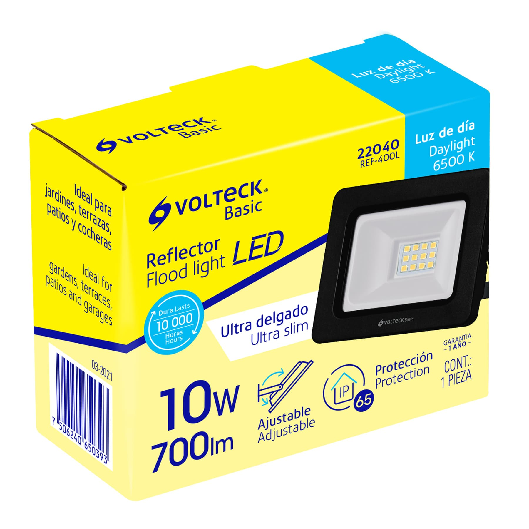 Reflector ultra delgado de LED, 10 W