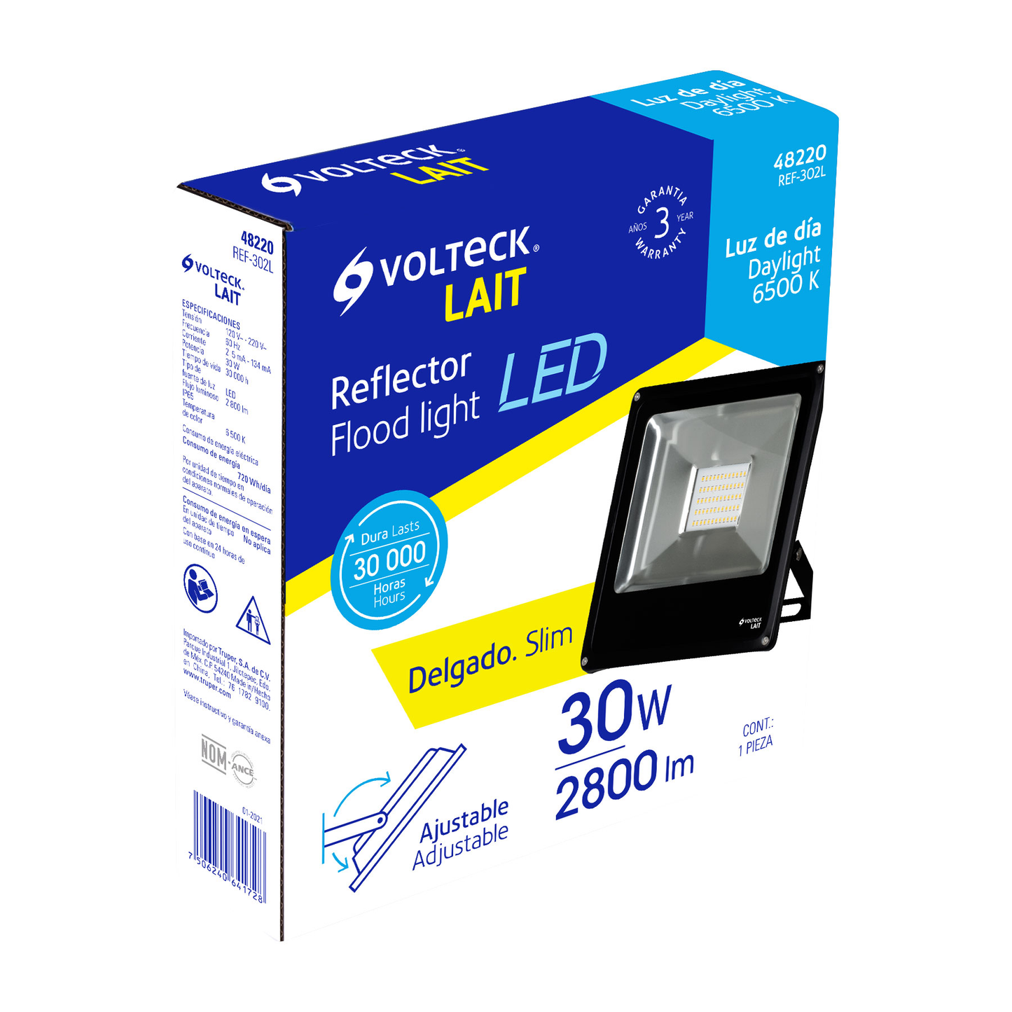 Reflector delgado de LED, 30 W