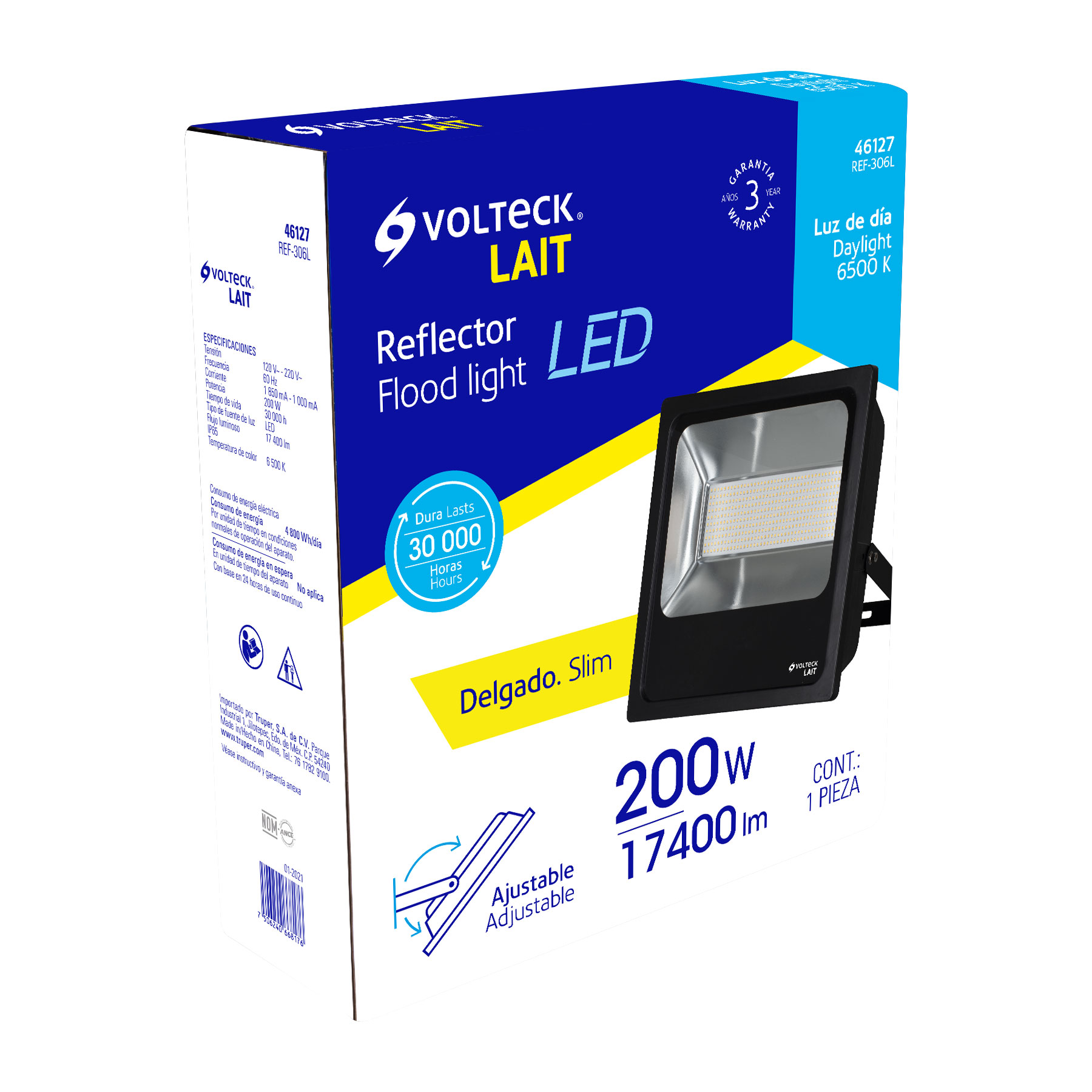 Reflector delgado de LED alta potencia 200 W