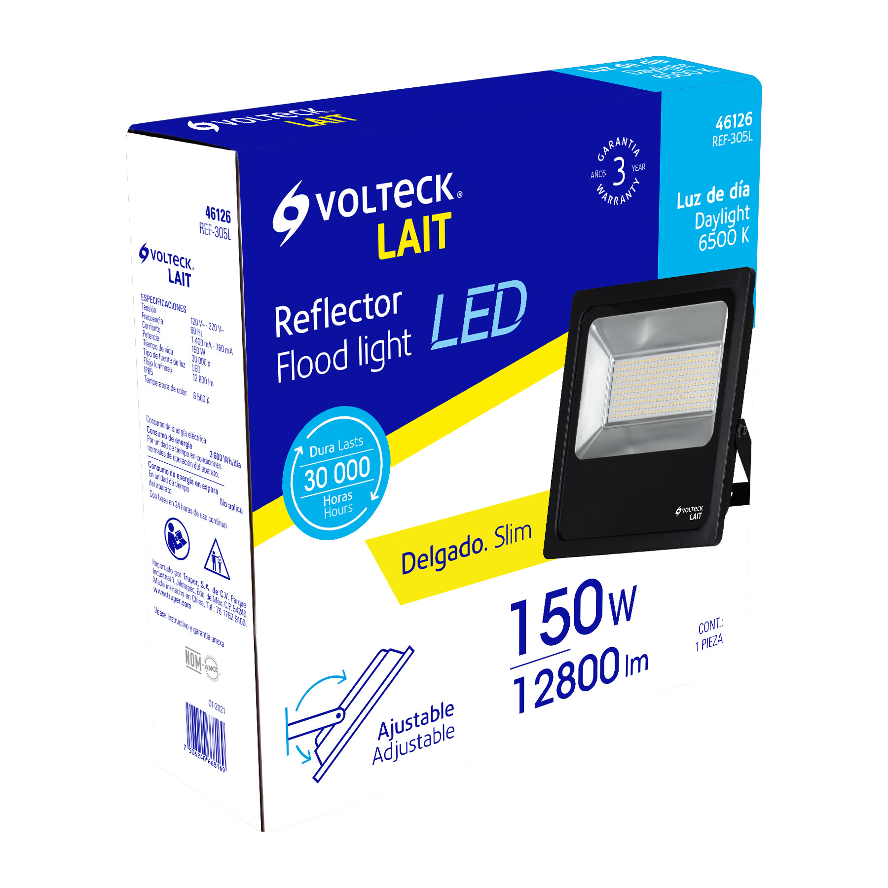 Reflector delgado de LED alta potencia 150 W
