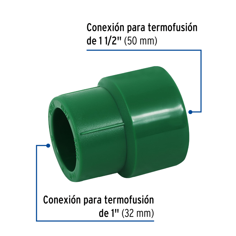 Reducción de PPR, 1-1/2" X 1"