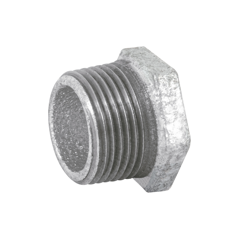 Reducción bushing, acero galvanizado, 3/4 x 1/2"