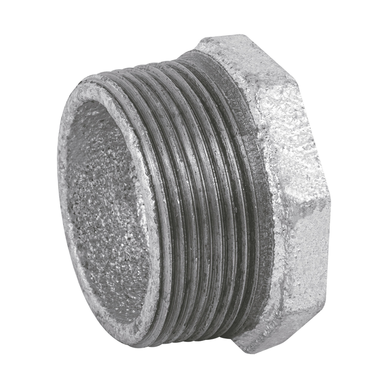 Reducción bushing acero galvanizado 1-1/2 x 1", FOSET
