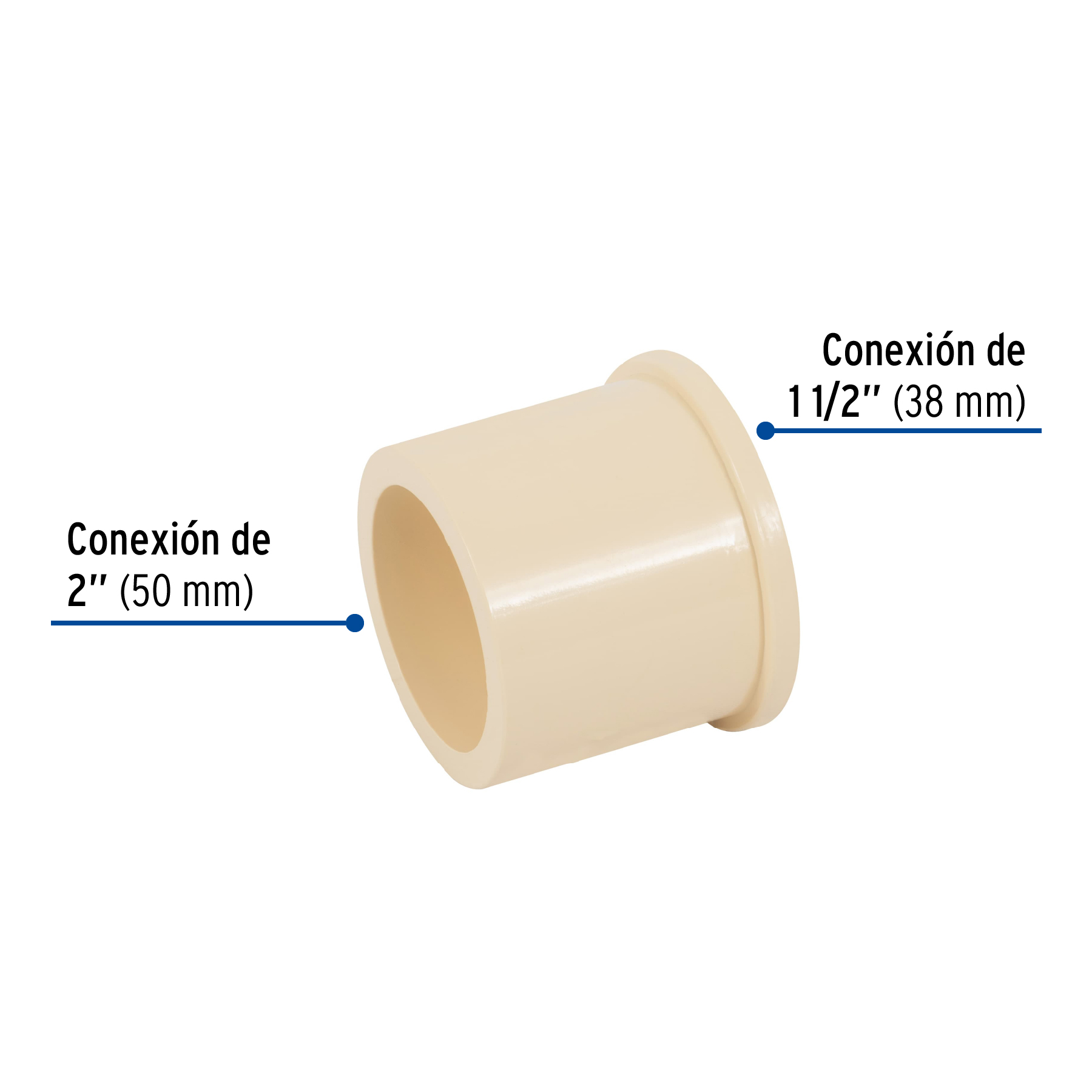 Reducción Bushing CPVC 1-1/2" x 2"