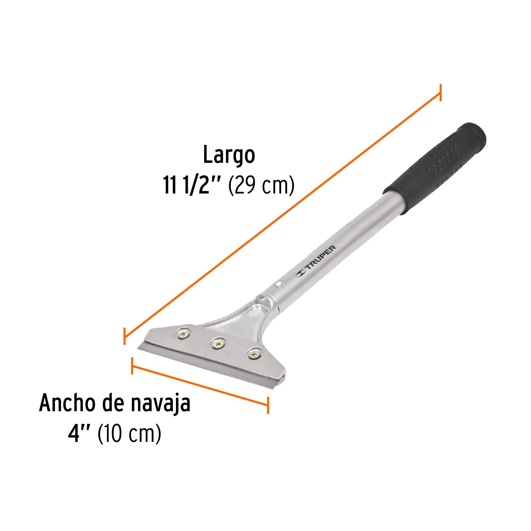 Raspador con mango, navaja de 4"