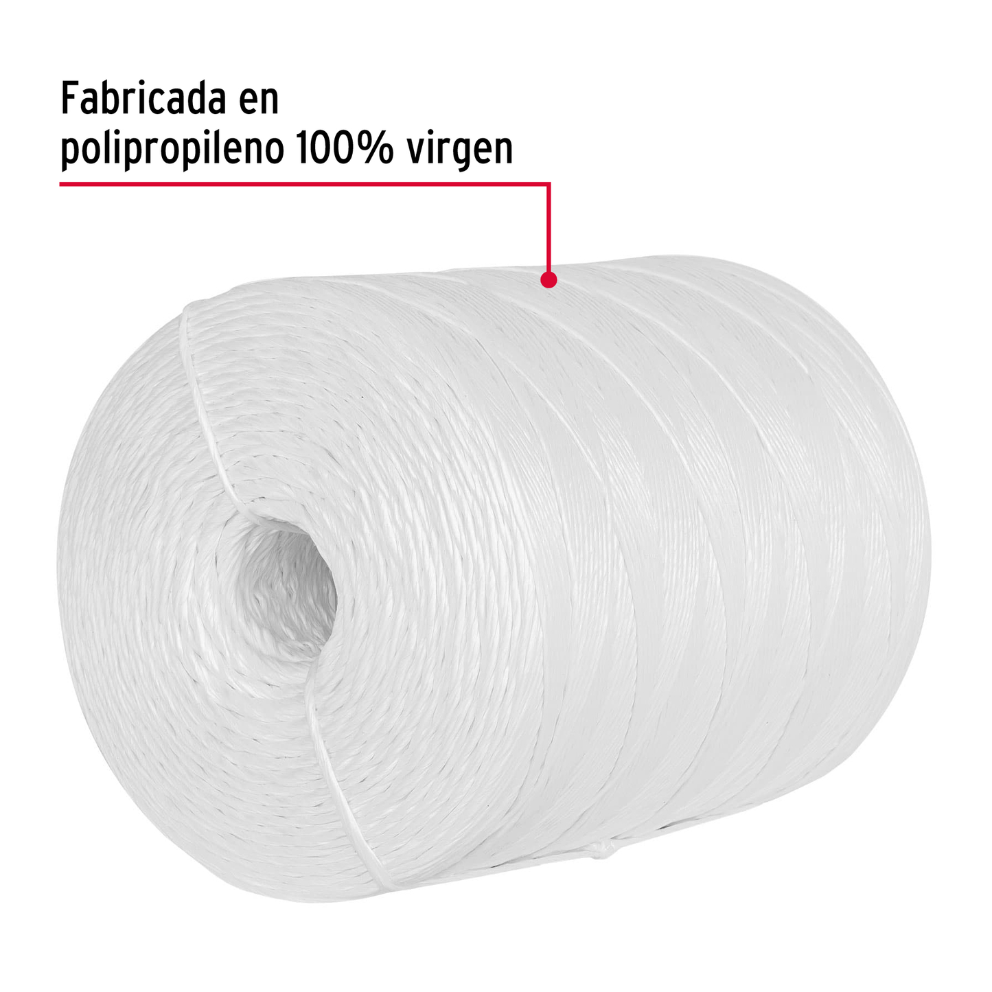 Rafia, 2.2 g/m,  4.5 kg, blanca