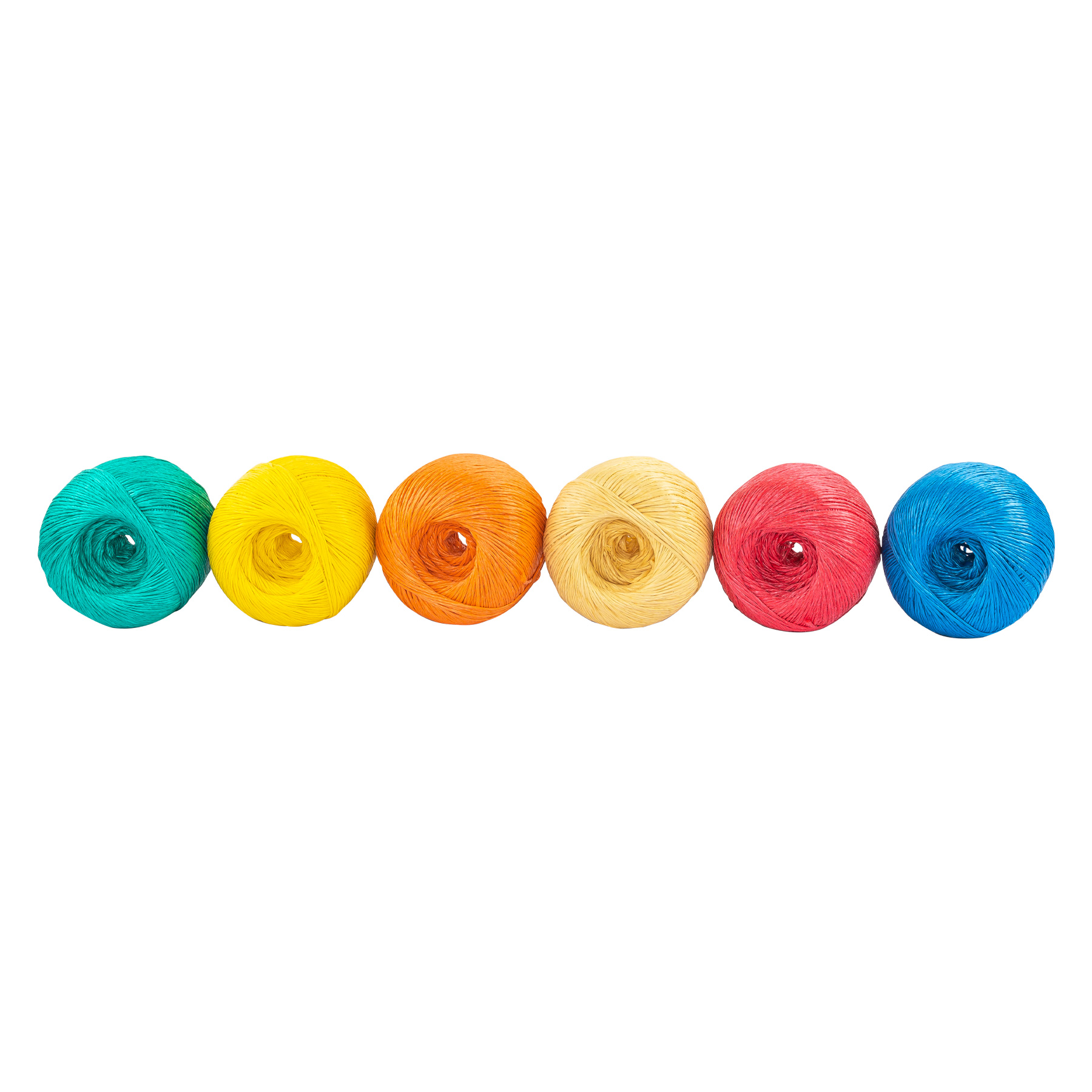Rafia colores surtidos, calibre 2.2 g/m, 900 g