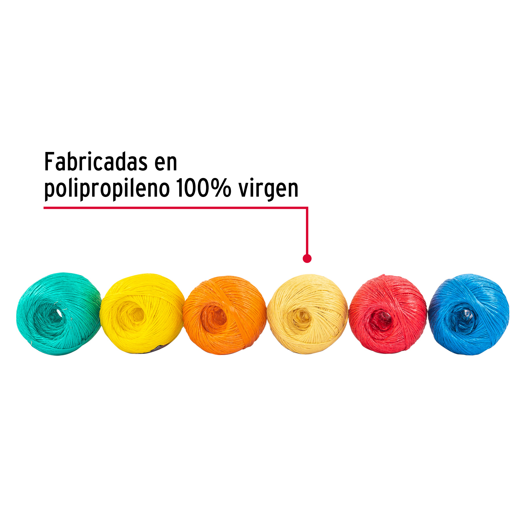 Rafia colores surtidos, calibre 2.2 g/m, 500 g