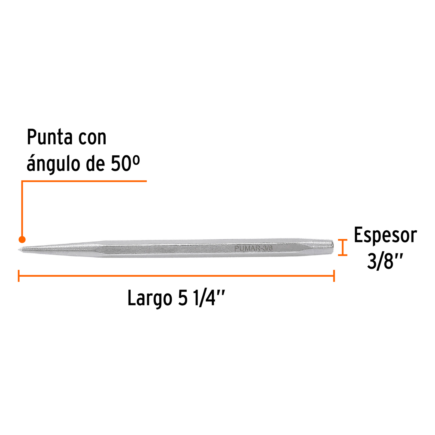 Punzón para marcar de 3/8"