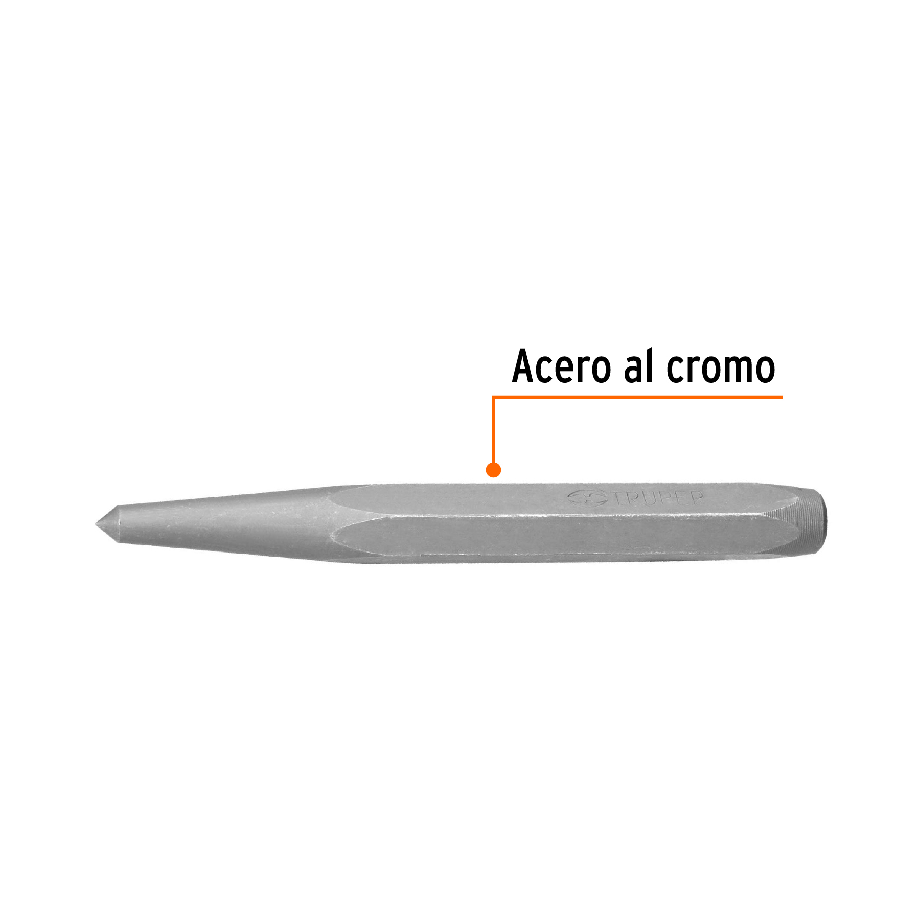 Punzón 5/8" para barrenar, largo 6-1/8"