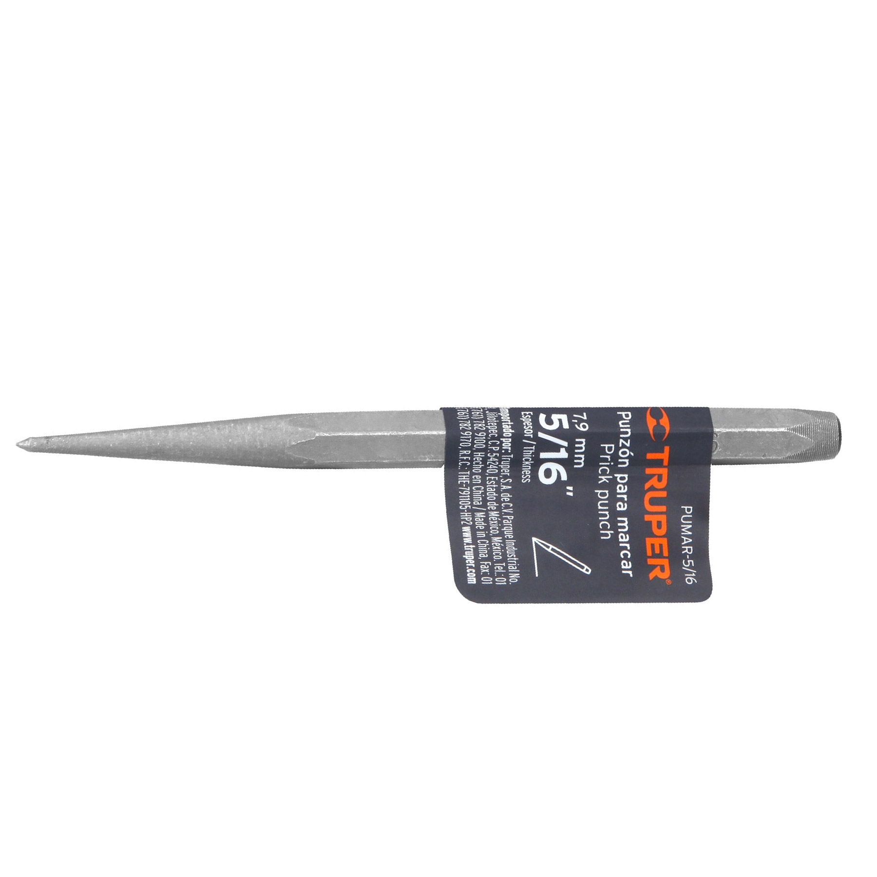 Punzón 5/16" para marcar, largo 5"