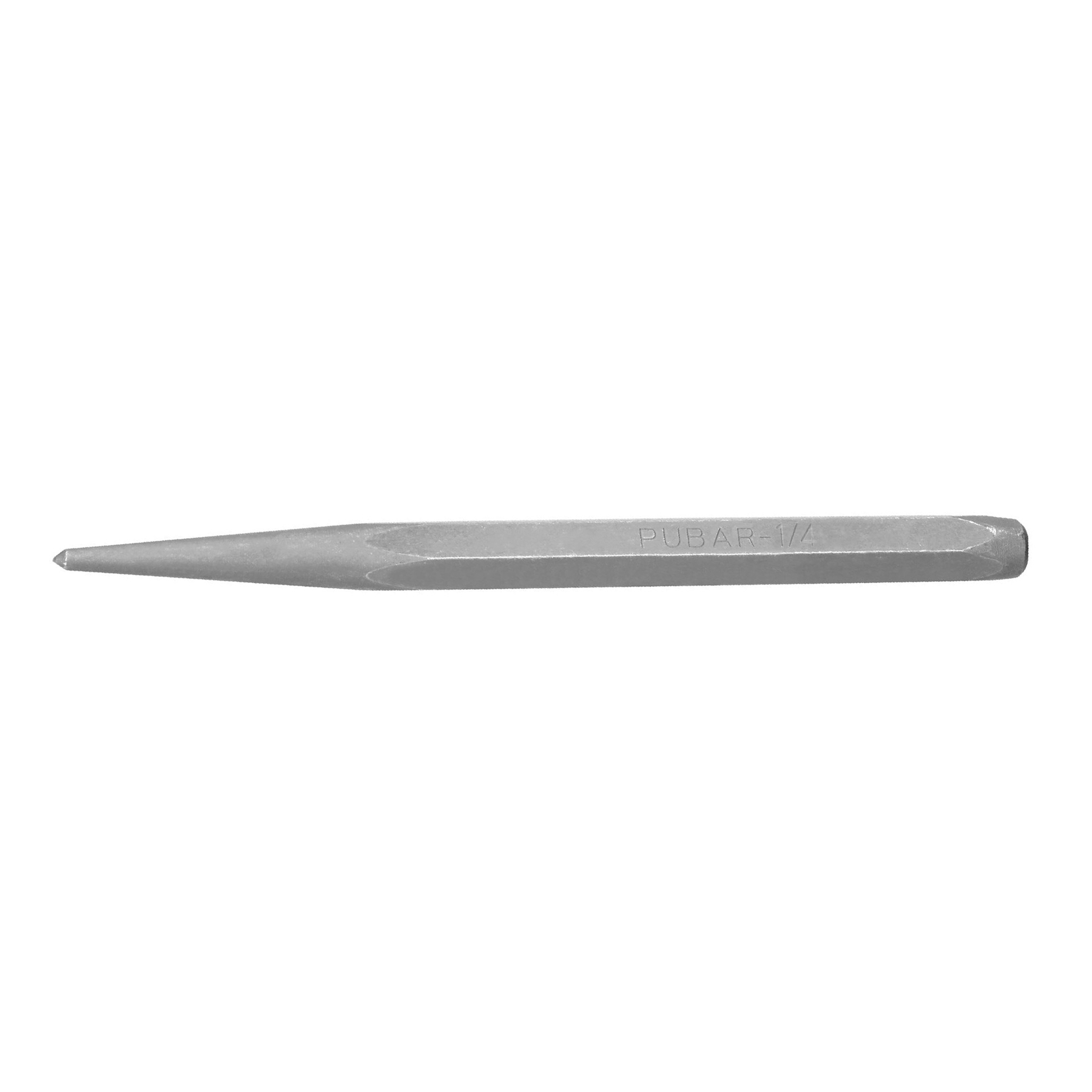 Punzón 1/4" para barrenar, largo 4-1/4"
