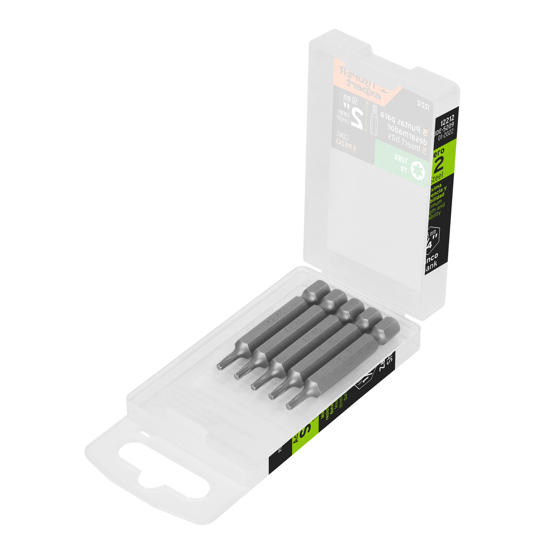 Puntas para desarmador Torx T9, 2", 5 piezas