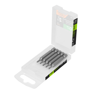 Estuche con 5 puntas torx T9 largo 2", TRUPER EXPERT