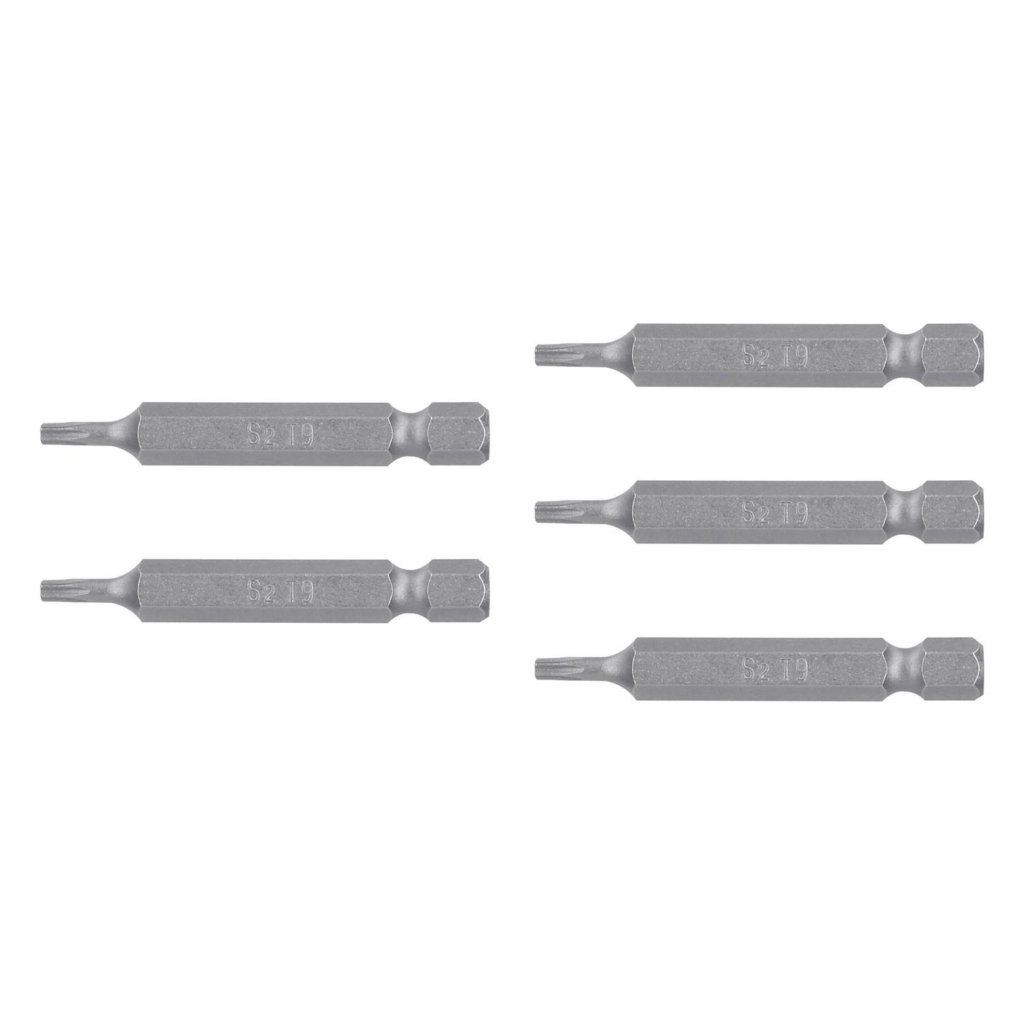 Puntas para desarmador Torx T9, 2", 5 piezas