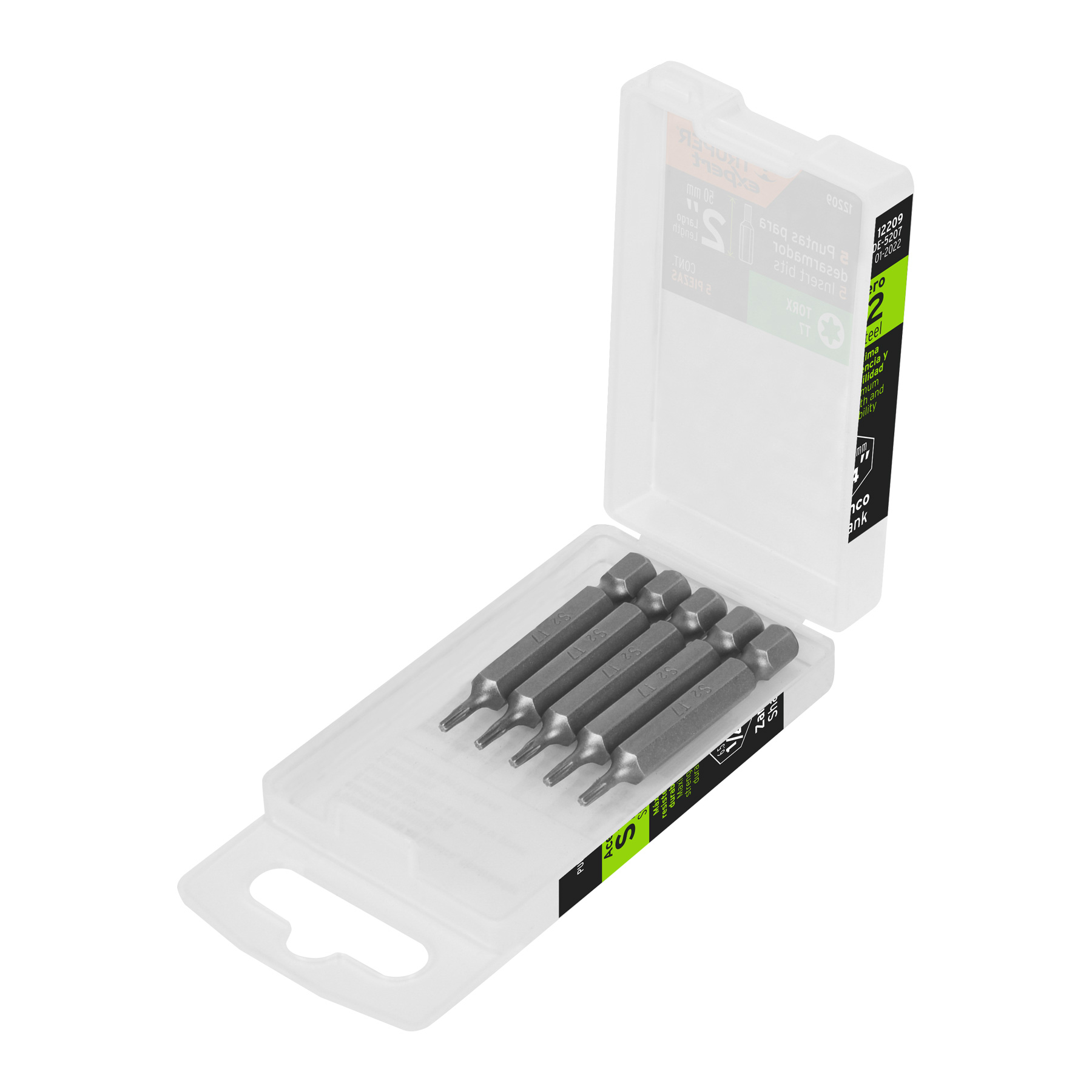 Puntas para desarmador Torx T7, 2", 5 piezas