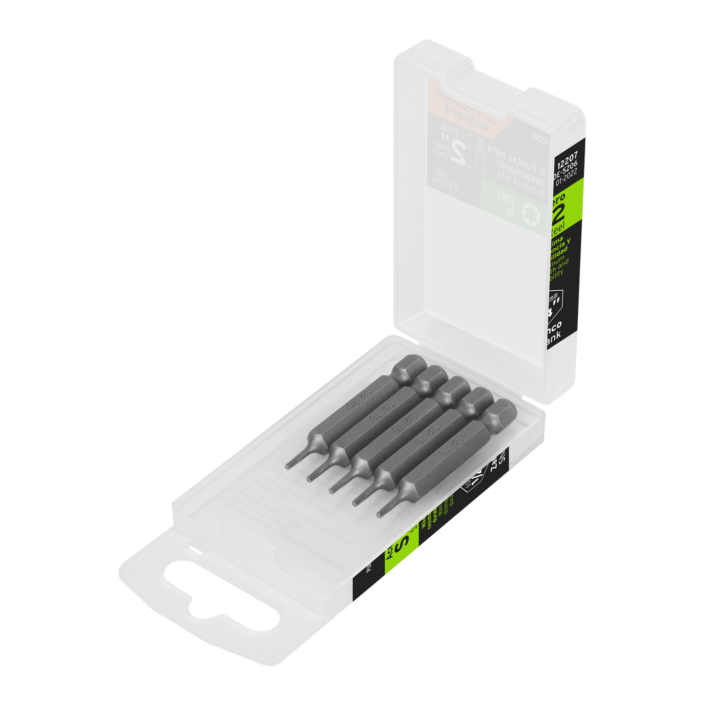Puntas para desarmador Torx T6, 2", 5 piezas