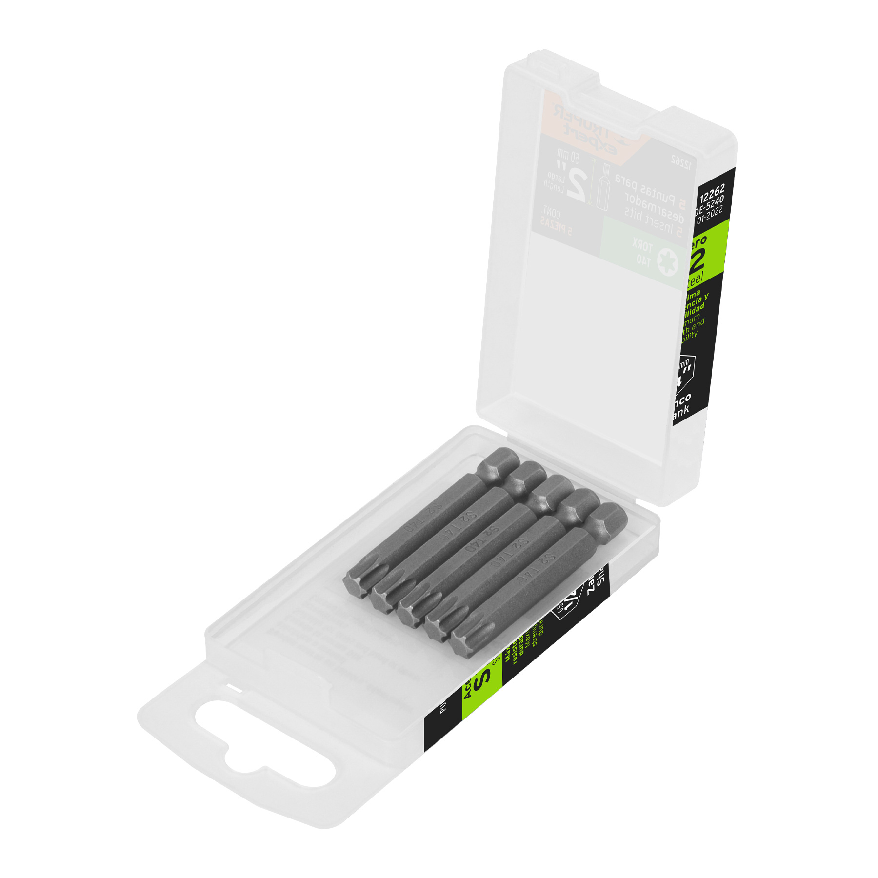 Puntas para desarmador Torx T40, 2", 5 piezas