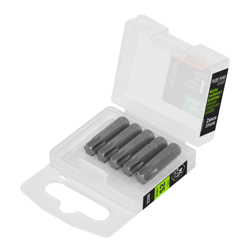 Puntas para desarmador Torx T40, 1", 5 piezas