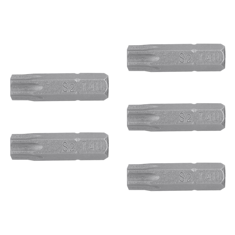 Puntas para desarmador Torx T40, 1", 5 piezas