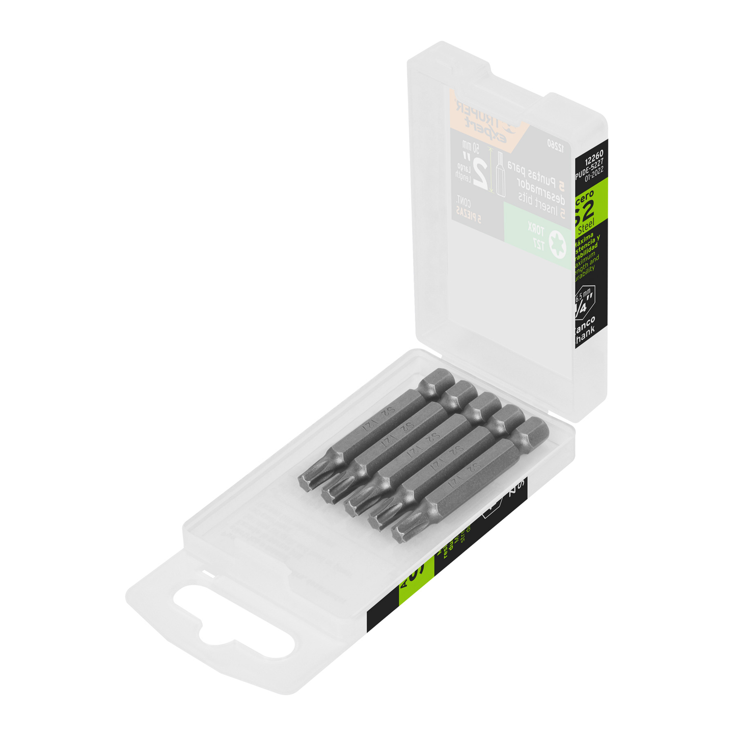 Puntas para desarmador Torx T27, 2", 5 piezas