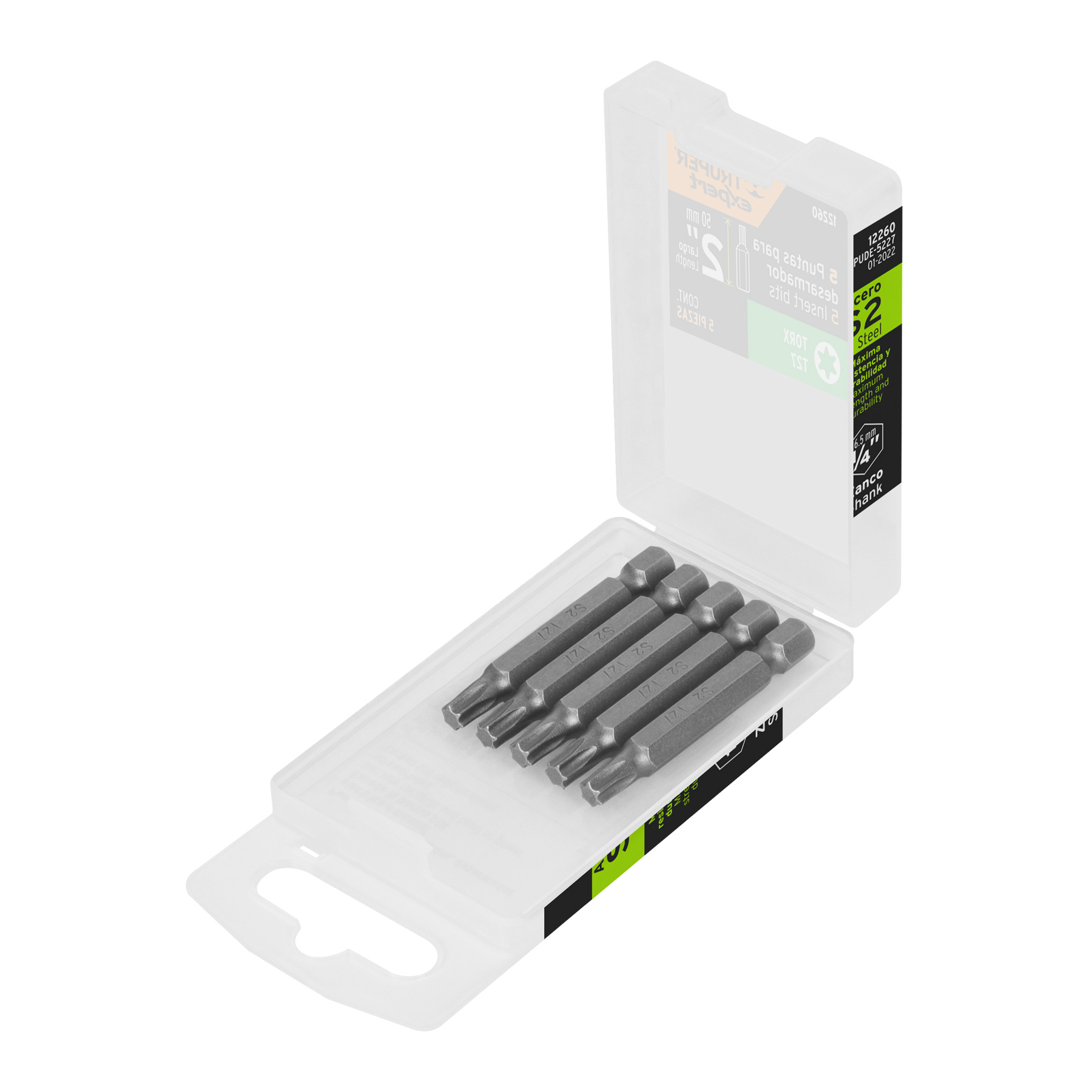 Puntas para desarmador Torx T27, 2", 5 piezas