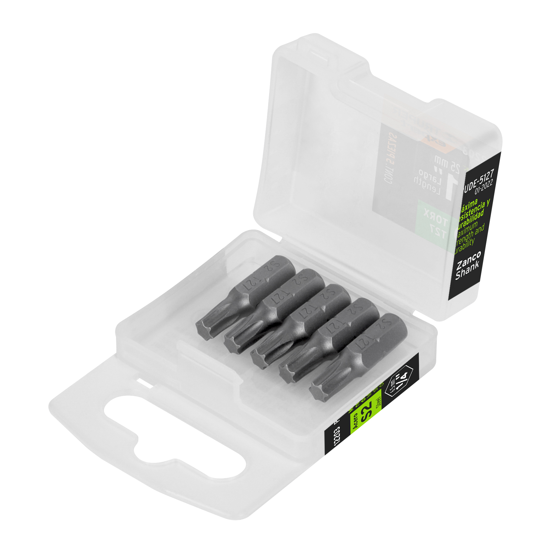 Puntas para desarmador Torx T27, 1", 5 piezas