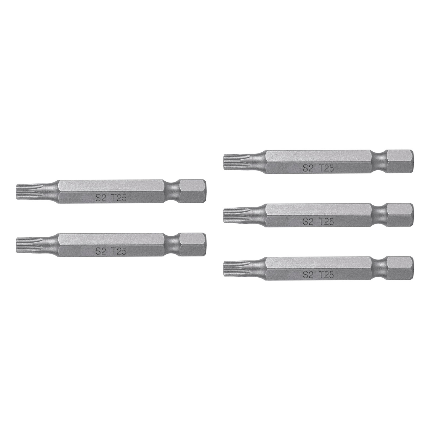 Puntas para desarmador Torx T25, 2", 5 piezas