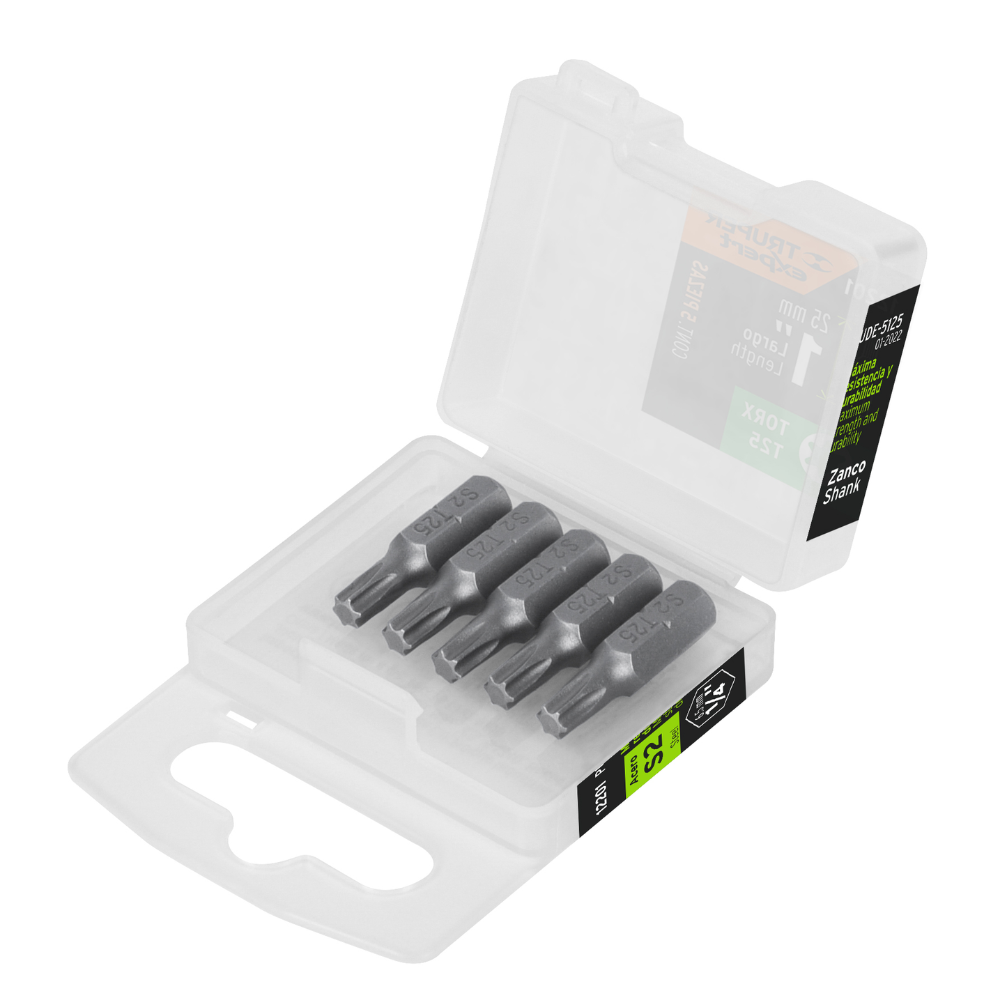 Puntas para desarmador Torx T25, 1", 5 piezas