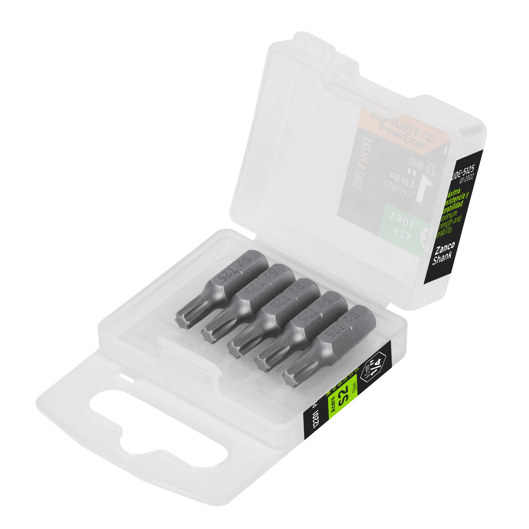 Puntas para desarmador Torx T25, 1", 5 piezas