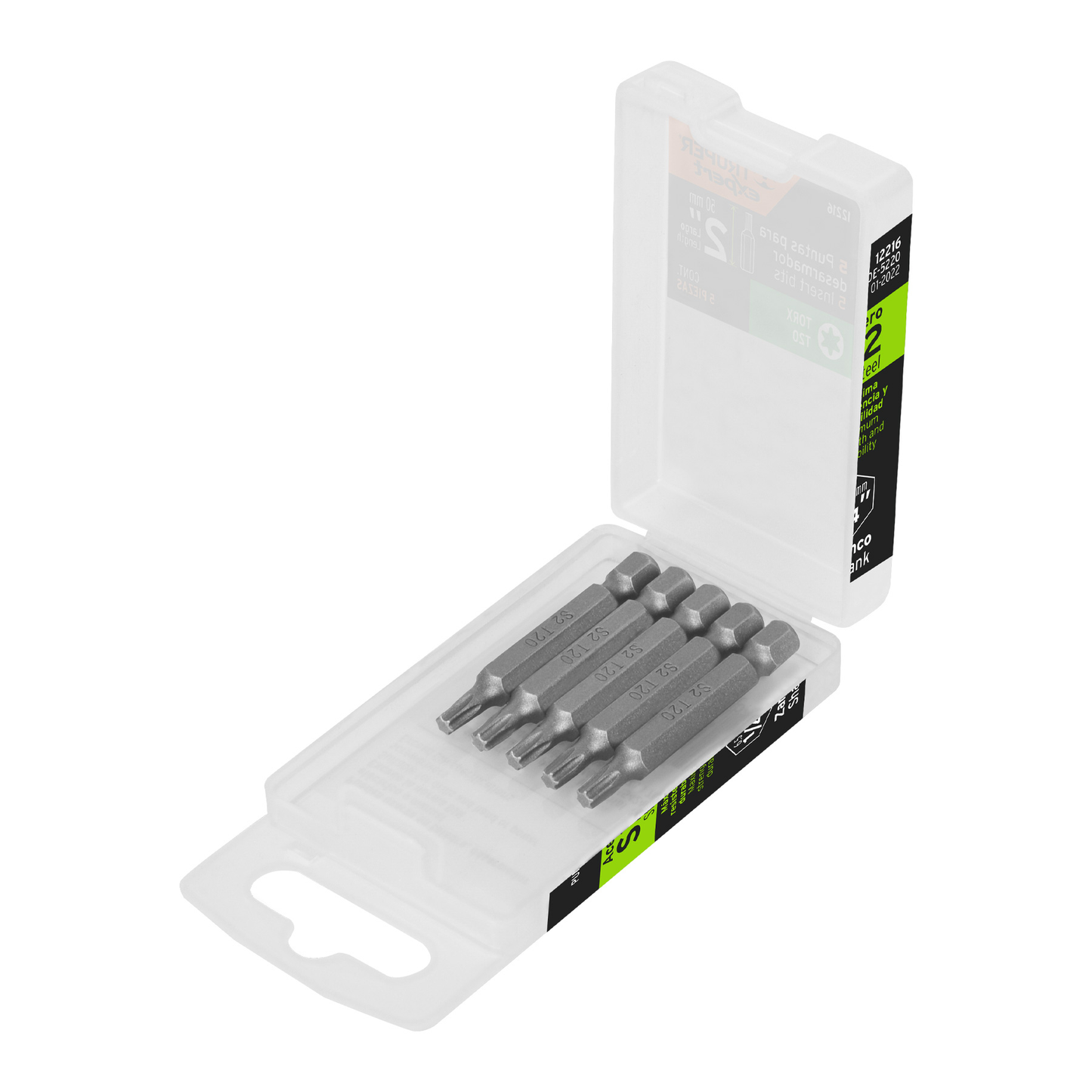 Puntas para desarmador Torx T20, 2", 5 piezas