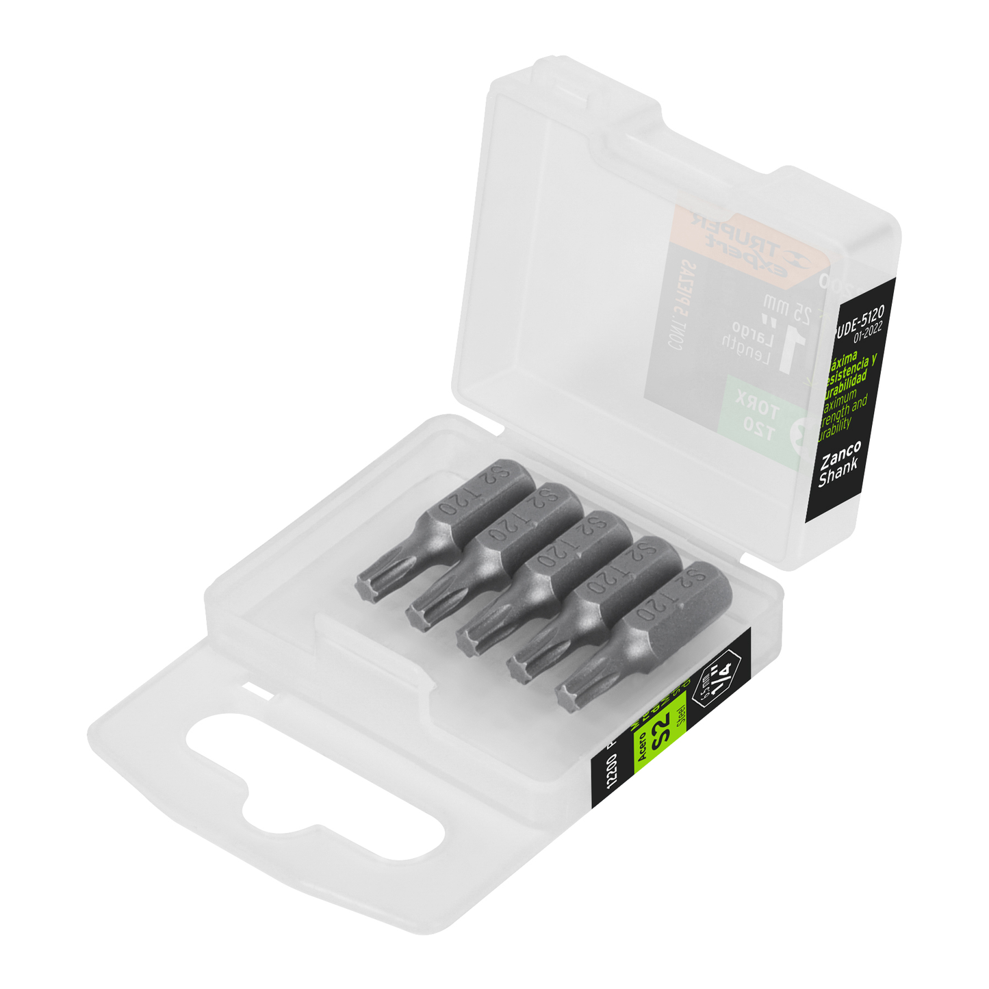 Puntas para desarmador Torx T20, 1", 5 piezas