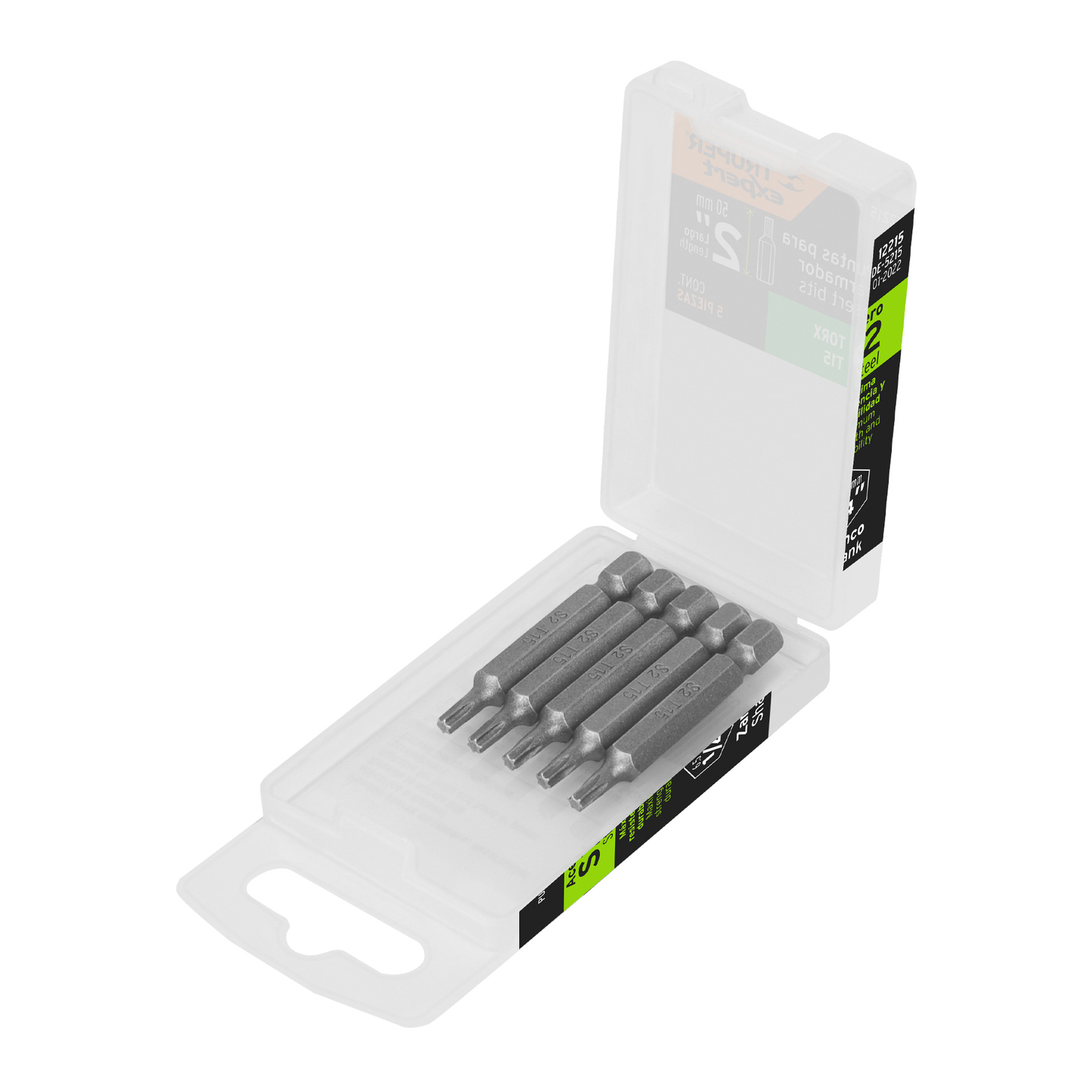 Puntas para desarmador Torx T15, 2", 5 piezas