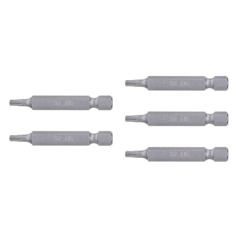 Puntas para desarmador Torx T15, 2", 5 piezas