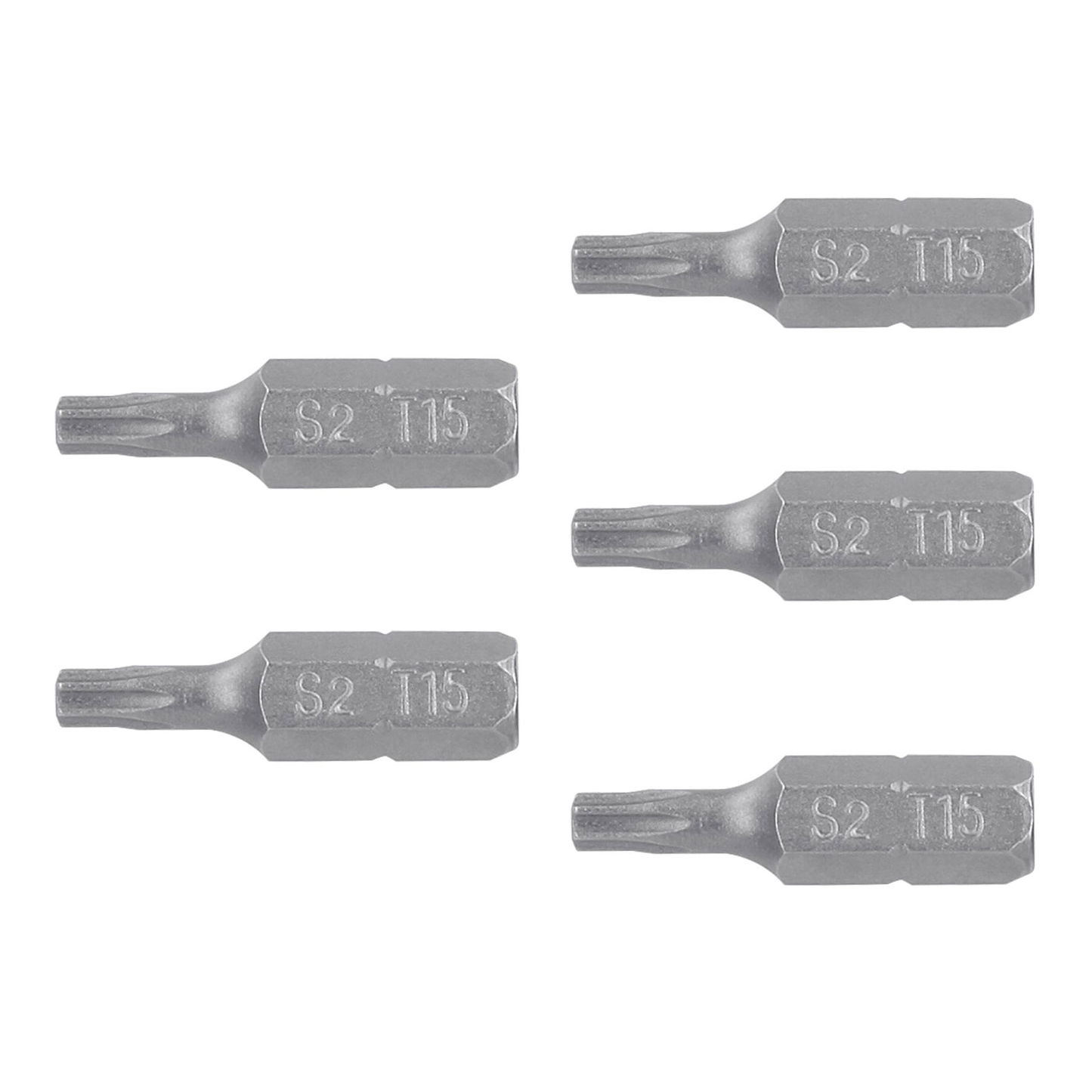 Puntas para desarmador Torx T15, 1", 5 piezas