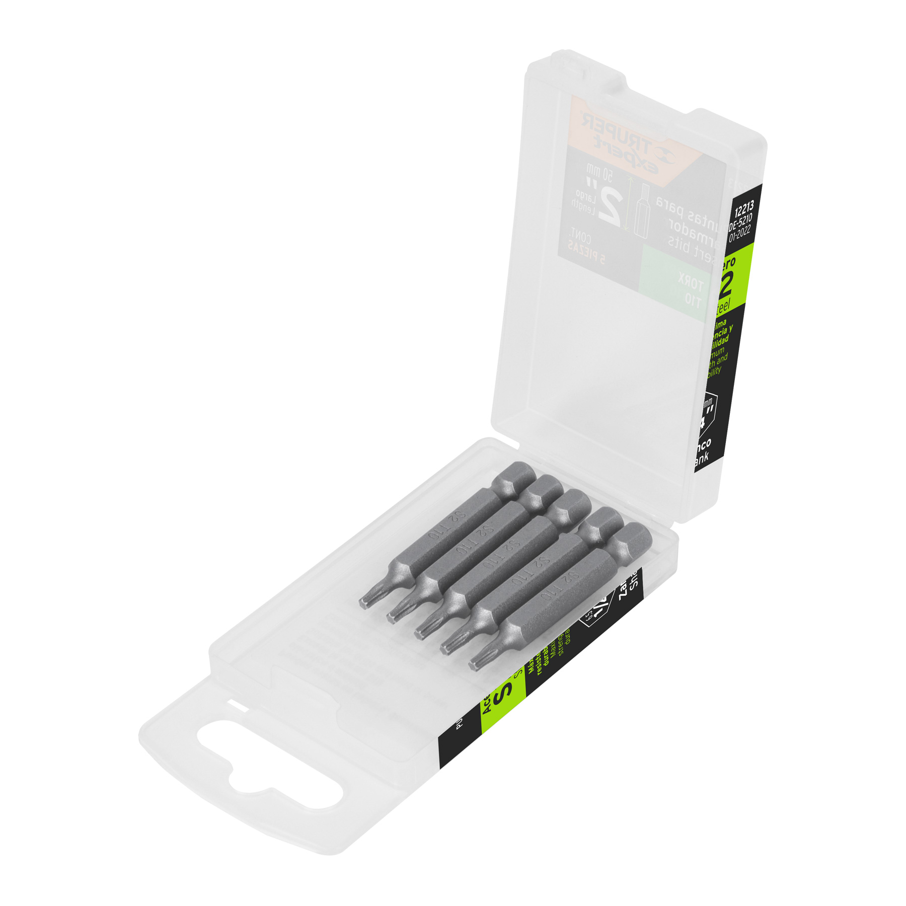 Puntas para desarmador Torx T10, 2", 5 piezas