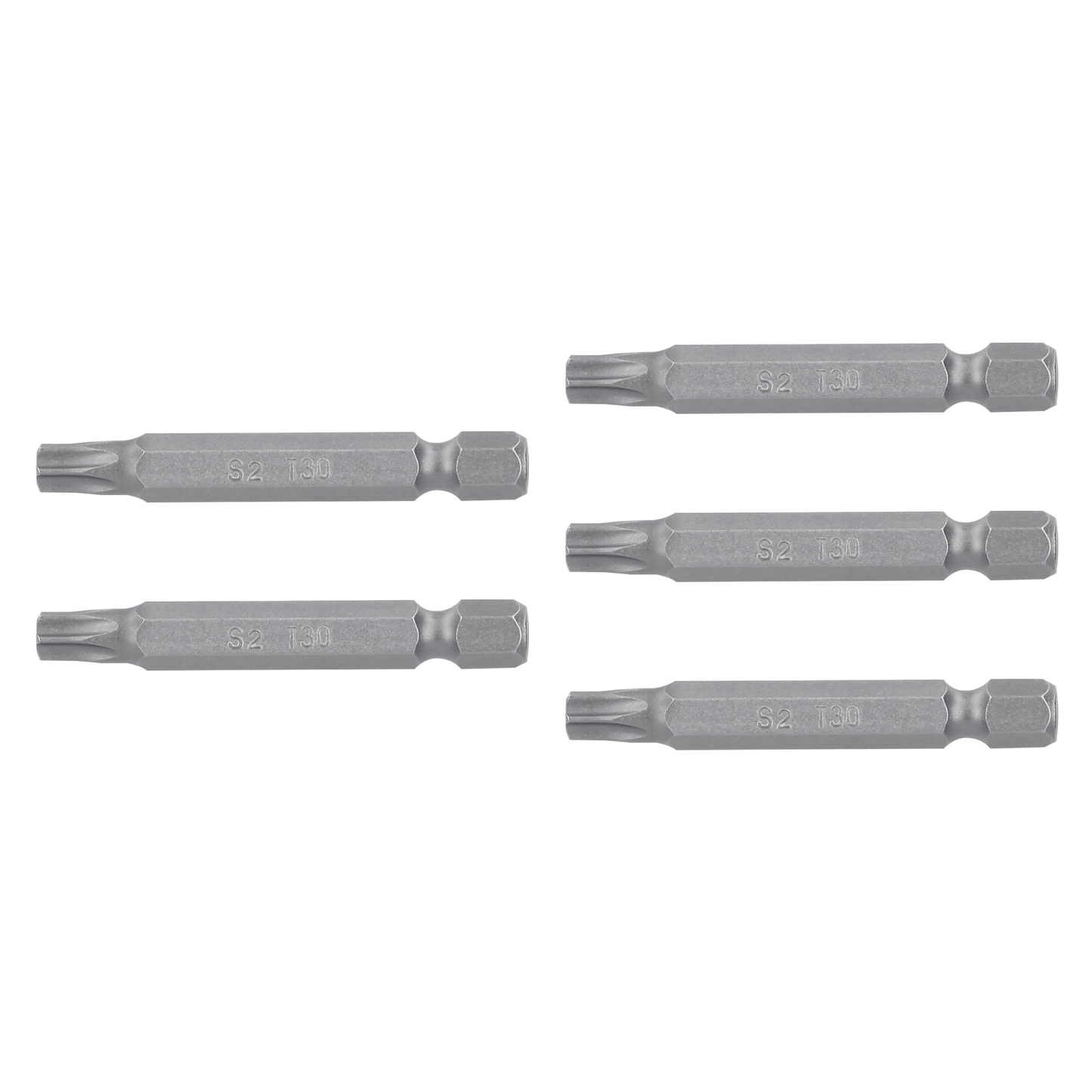 Puntas para desarmador Torx seg T30, 2", 5 piezas