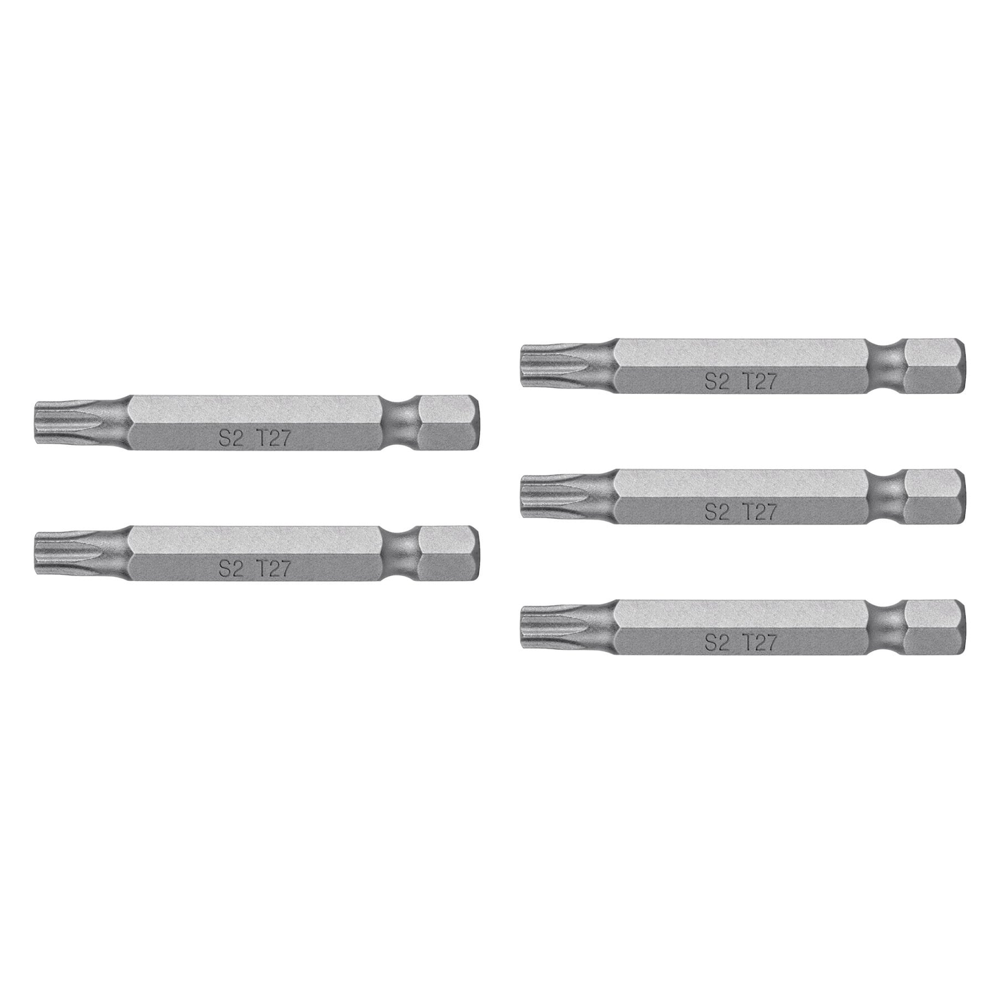 Puntas para desarmador Torx seg T27, 2", 5 piezas