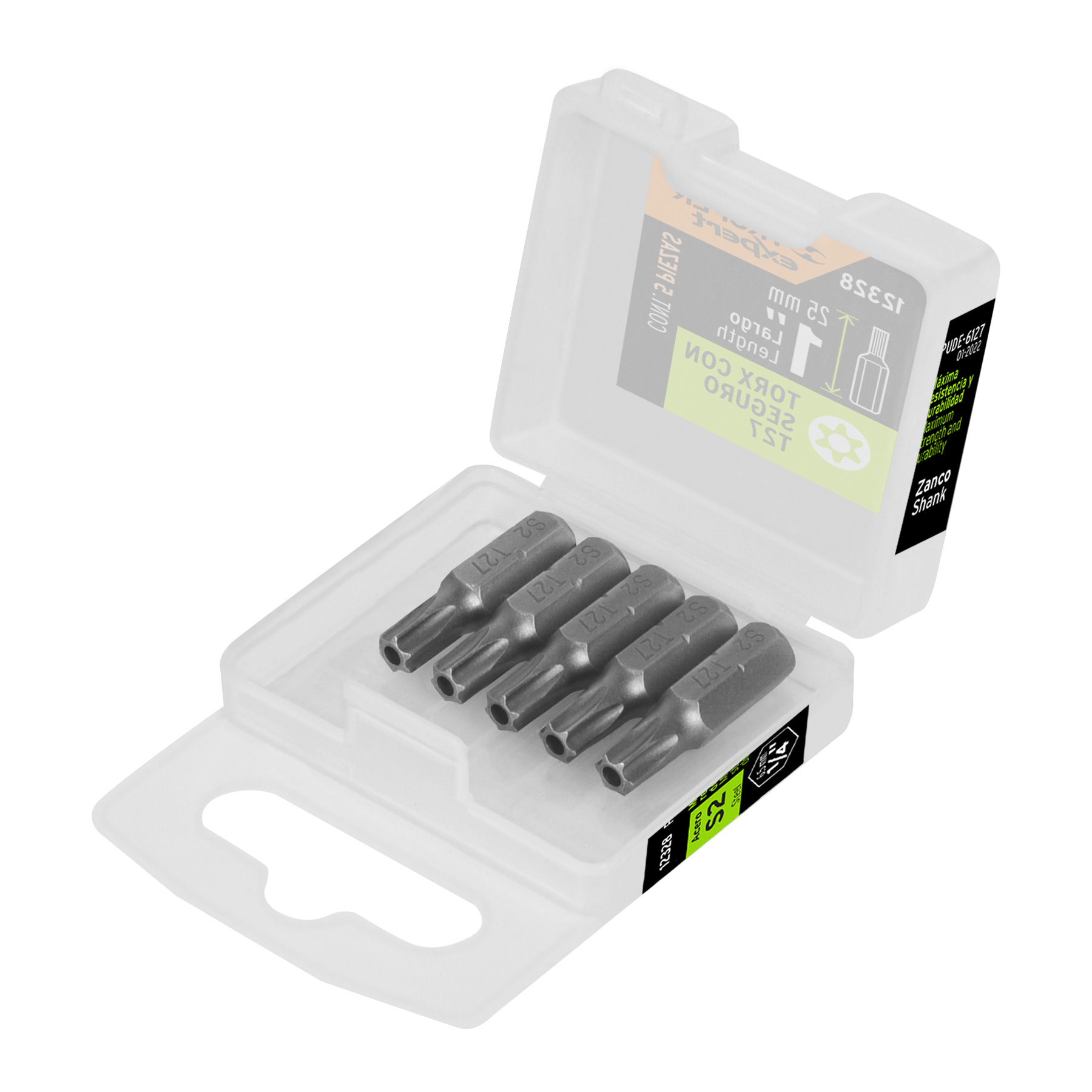 Puntas para desarmador Torx seg T27, 1", 5 piezas