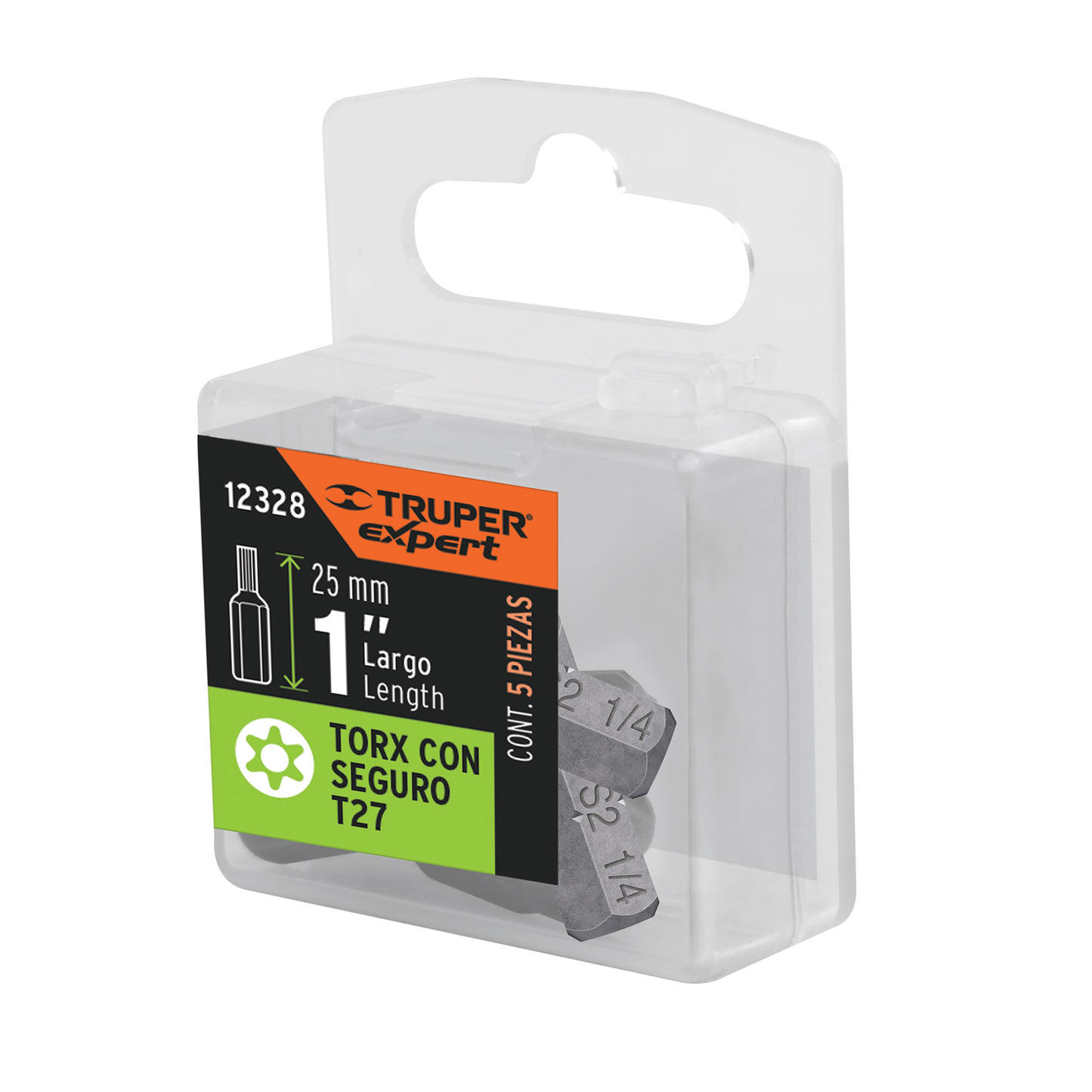 Puntas para desarmador Torx seg T27, 1", 5 piezas