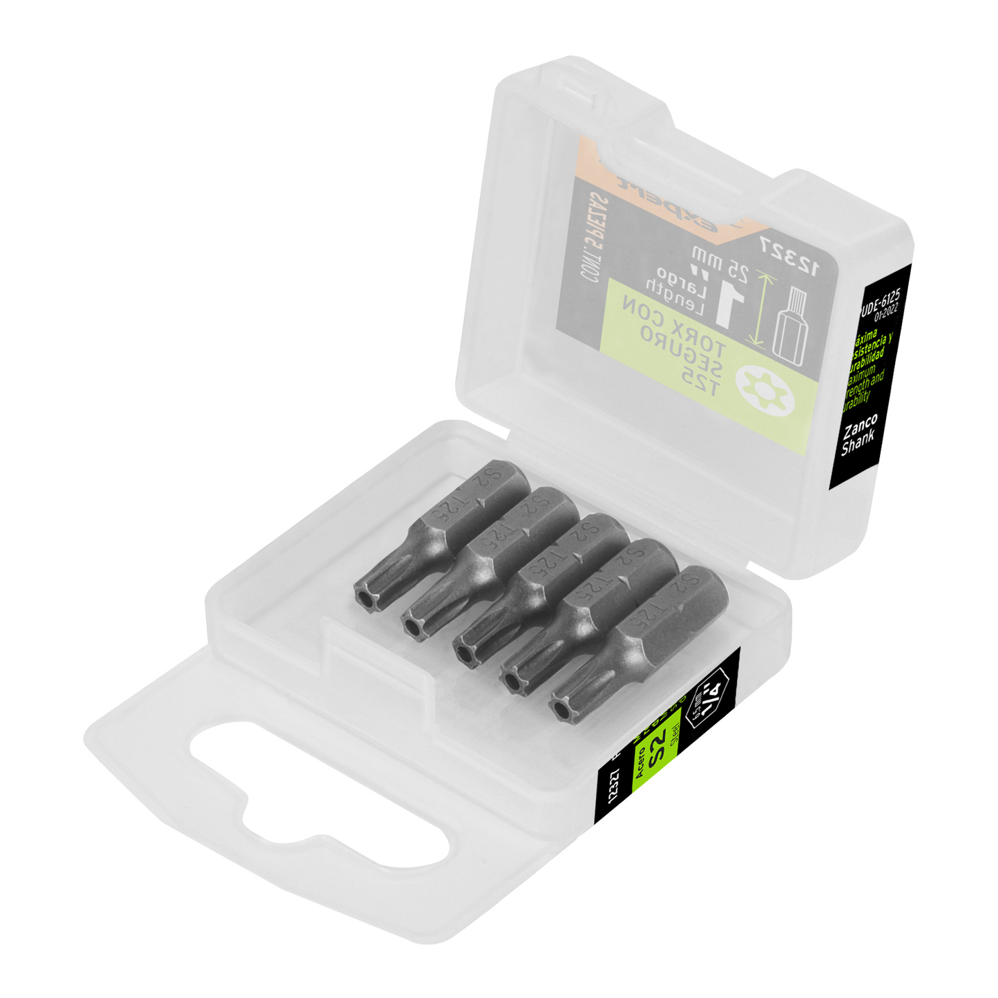Puntas para desarmador Torx seg T25, 1", 5 piezas