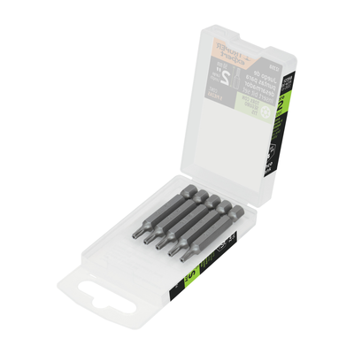 Estuche con 5 puntas torx T15 con seguro largo 2", EXPERT