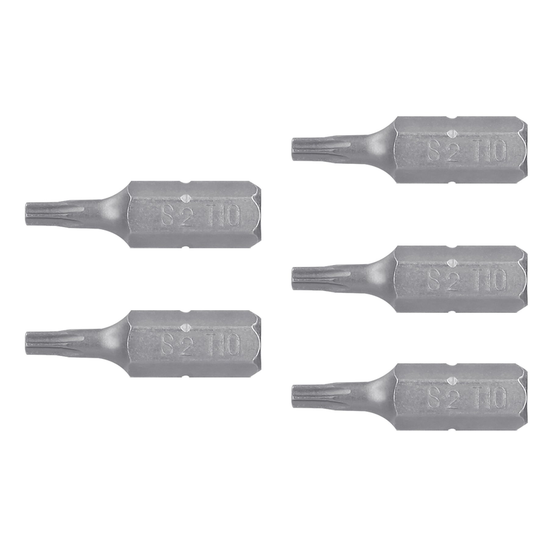 Puntas para desarmador Torx seg T10, 1", 5 piezas