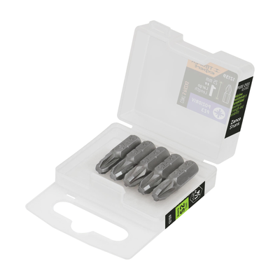 Estuche con 5 puntas pozidriv PZ3 largo 1", TRUPER EXPERT