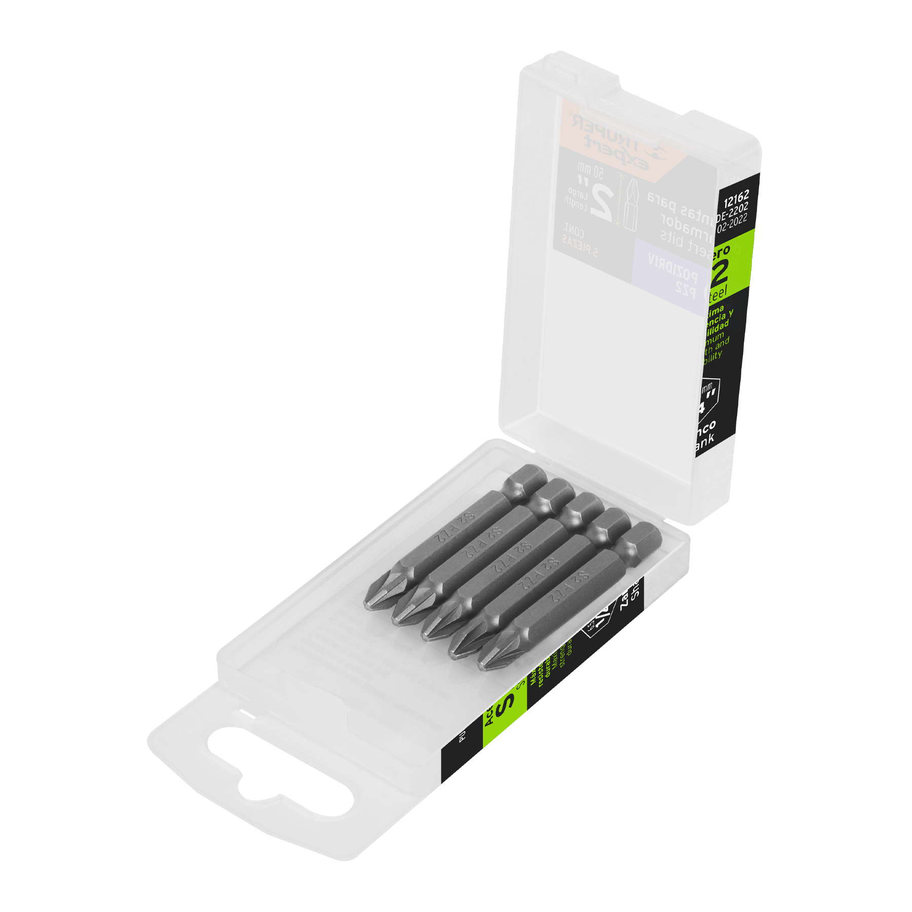 Puntas para desarmador Pozidriv, PZ2, 2", 5 piezas