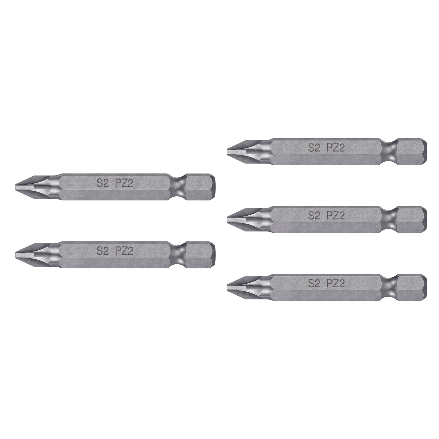 Puntas para desarmador Pozidriv, PZ2, 2", 5 piezas